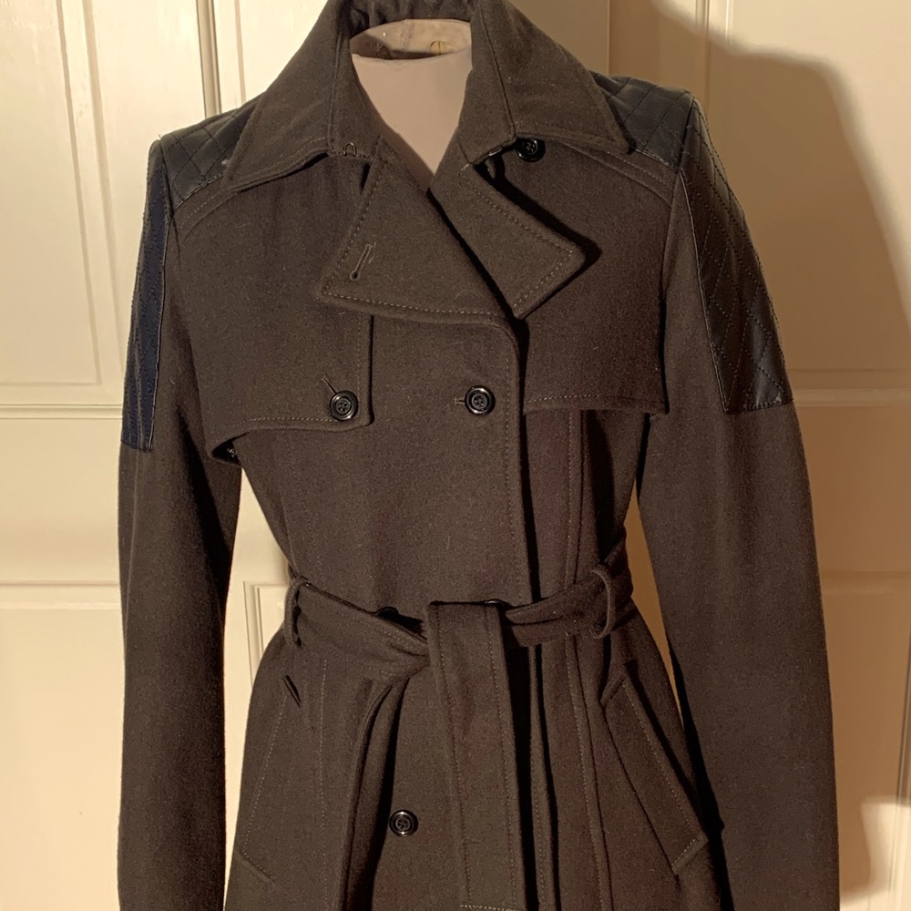 INC Wool Trench Coat, Brand New, never worn, Dark Army Green, size M.